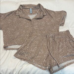 The Southern Shirt Company Brown Speckled Lounge Set